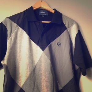 Fred Perry Polo - Black and Gray